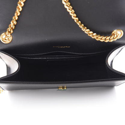 Saint Laurent Smooth Calfskin Small Classic Monogram Kate Tassel Satchel Black 5 of 11