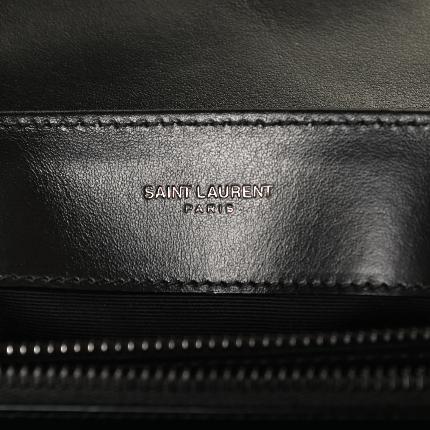 Calfskin Y Quilted Monogram Small Loulou Chain Satchel Black