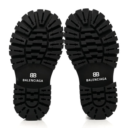 Balenciaga Jive Smooth Calfskin Logo Embossed Womens Tractor 20mm Chelsea Boots 36 Black 5 of 8