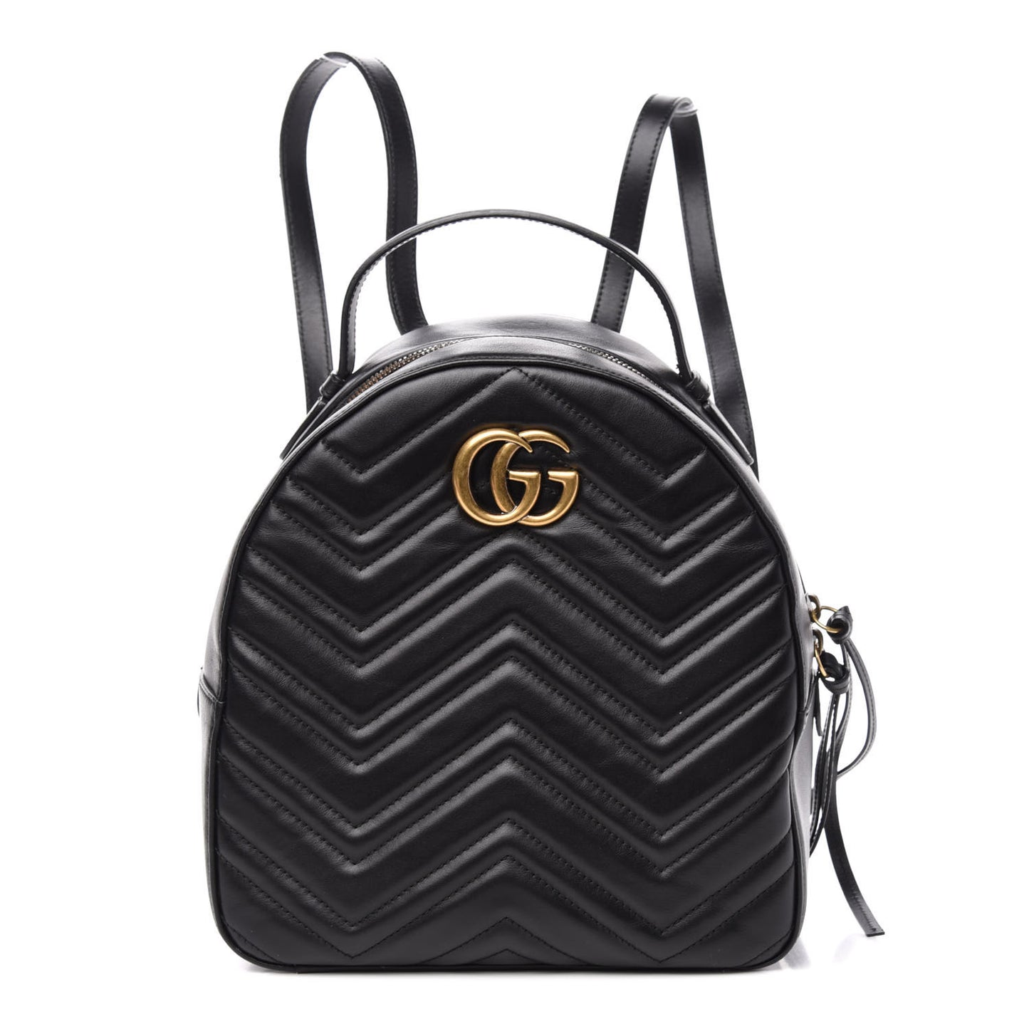 Calfskin Matelasse GG Marmont Dome Backpack Black