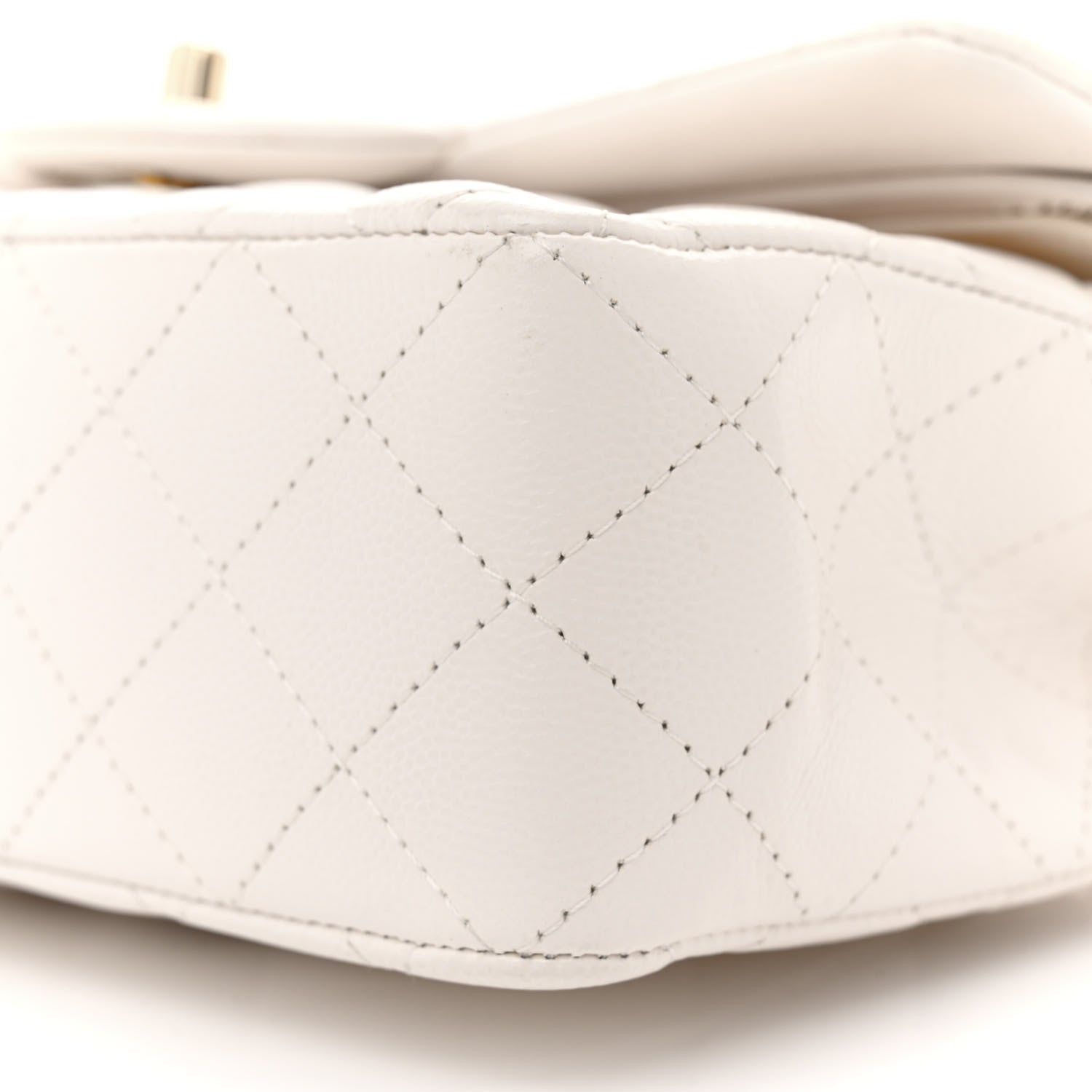 Chanel Caviar Quilted Small Double Flap White 10 of 12