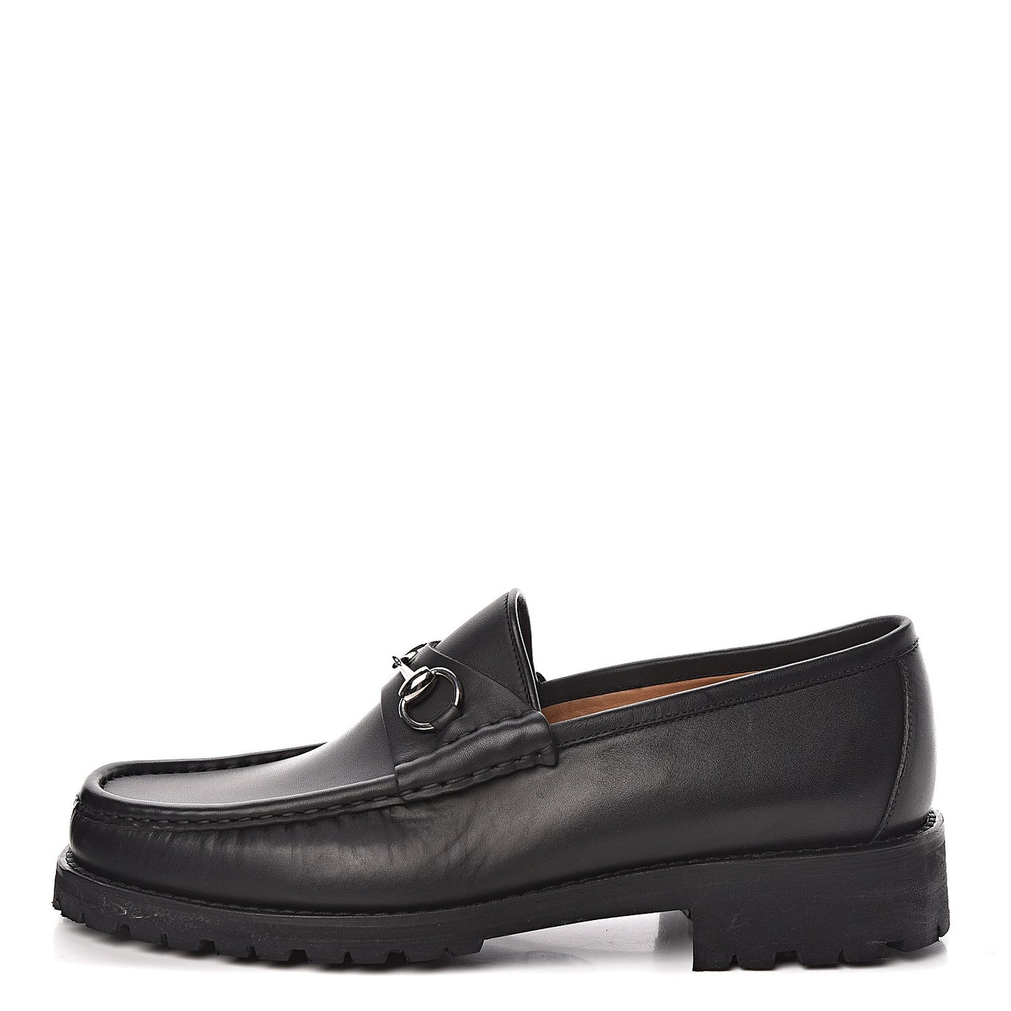 Laredo Calfskin Mens Horsebit Loafers 9.5 Black