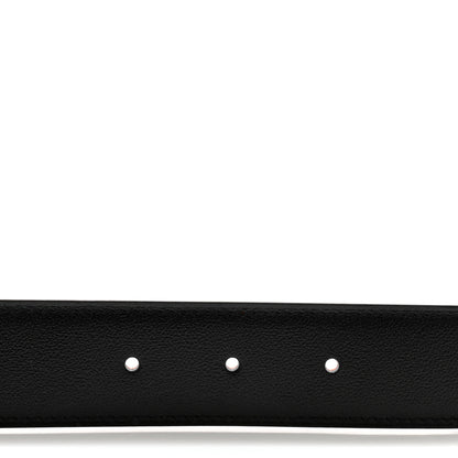 Hermes Box Togo 32mm Constance Martelee H Belt 85 34 Black Orange 3 of 6