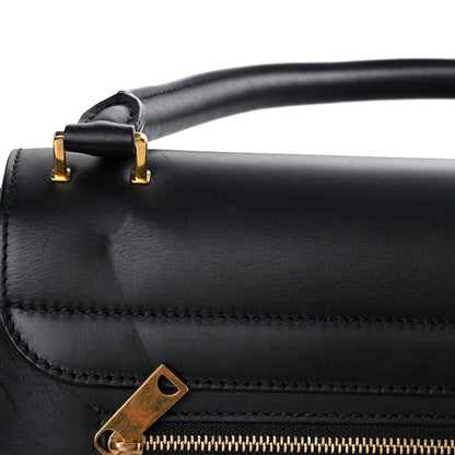 Celine Natural Calfskin Suede Medium Bi-Color Trapeze Black 20 of 27