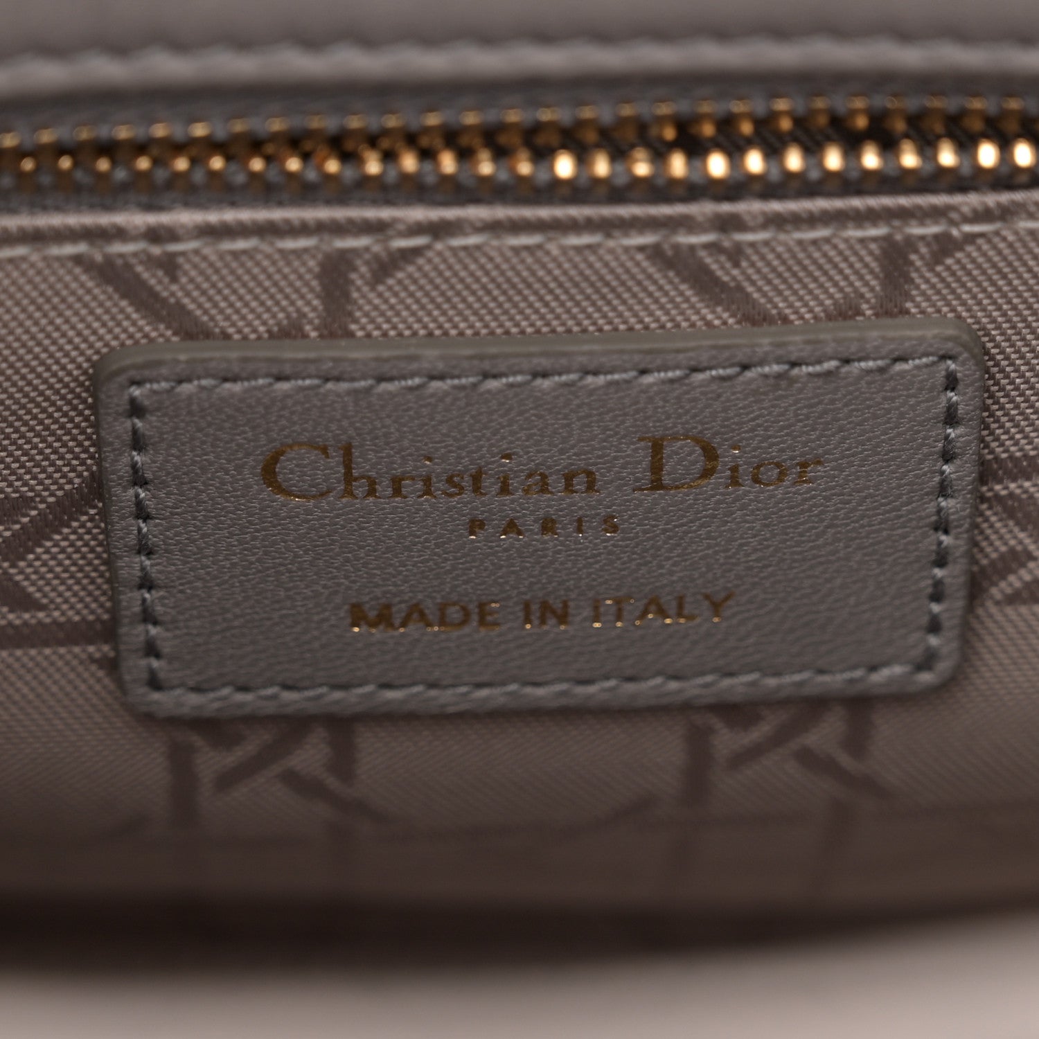 Christian Dior Lambskin Cannage Small Lucky Badges My Lady Dior Grey 8 of 13