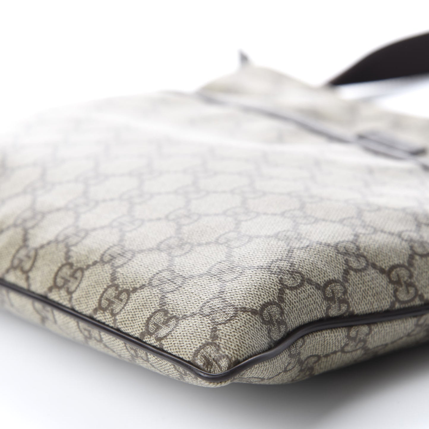 GG Plus Monogram Medium Flat Messenger Bag Dark Brown