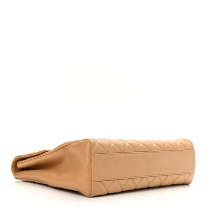 Chanel Caviar Jumbo Single Flap Beige 4 of 10