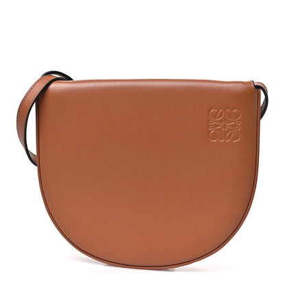 Loewe Soft Calfskin Heel Saddle Bag Tan 1 of 10