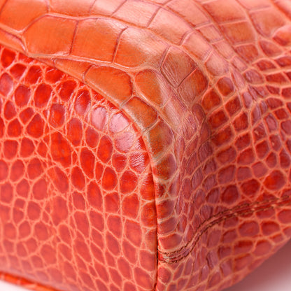 Givenchy Calfskin Crocodile Embossed Medium Nightingale Orange 21 of 22