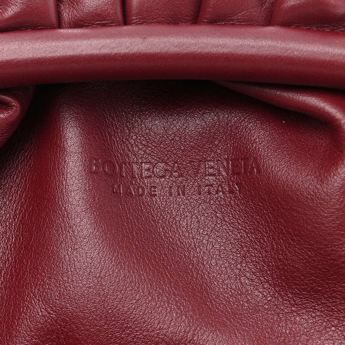 Smooth Butter Calf The Pouch Oversized Clutch Bordeaux