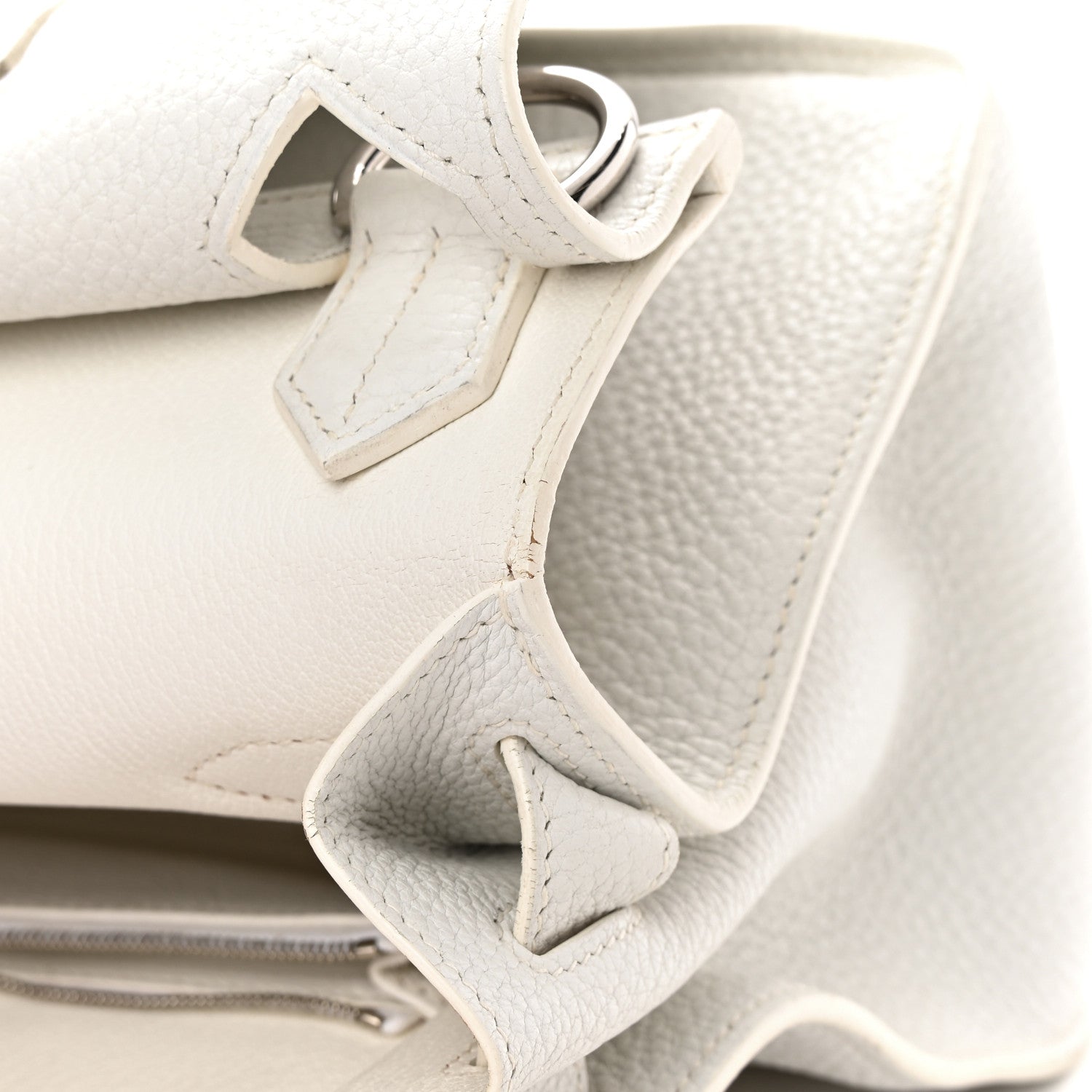 Hermes Taurillon Clemence Jypsiere 31 White 14 of 24
