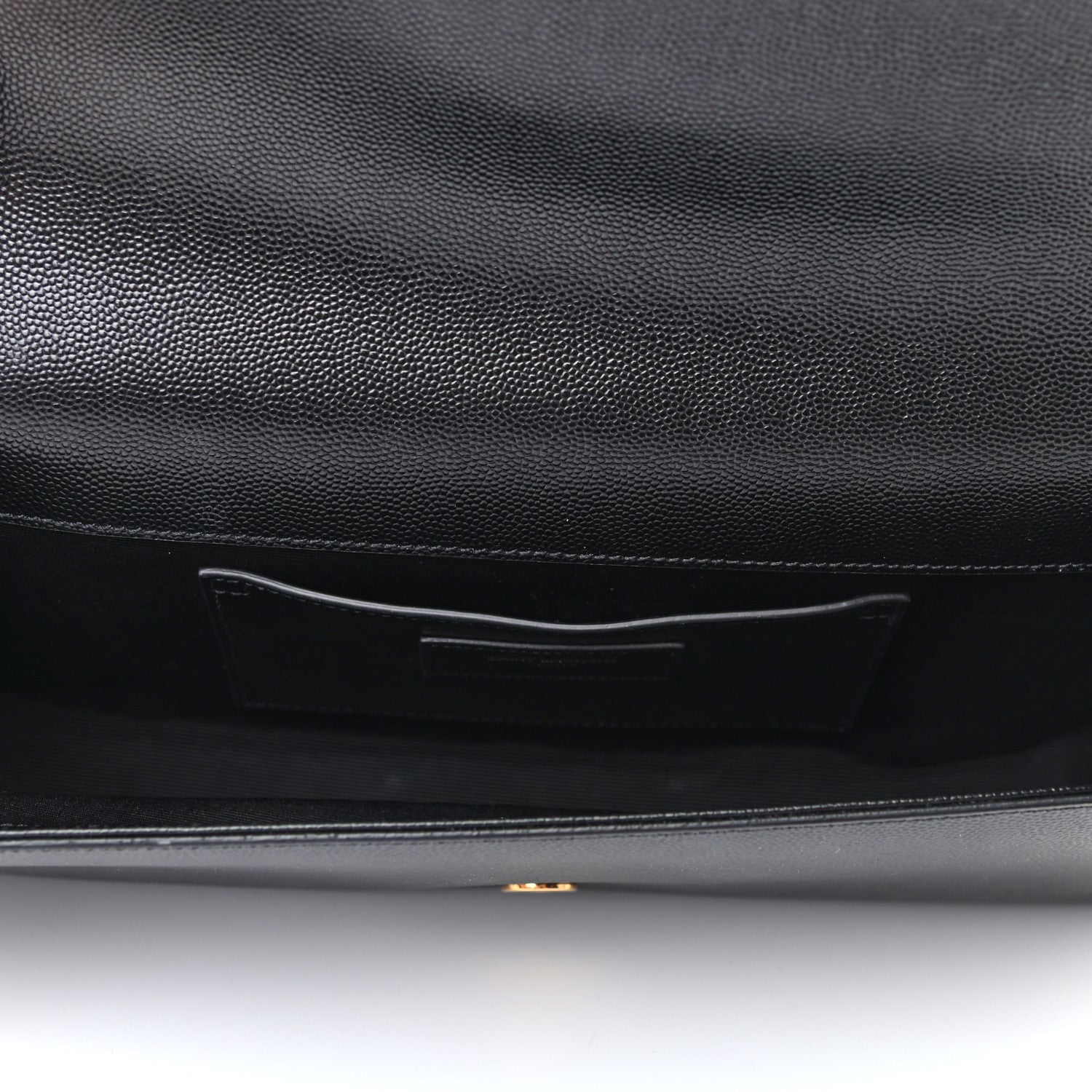 Saint Laurent Grain De Poudre Monogram Cassandre Clutch Black 5 of 7