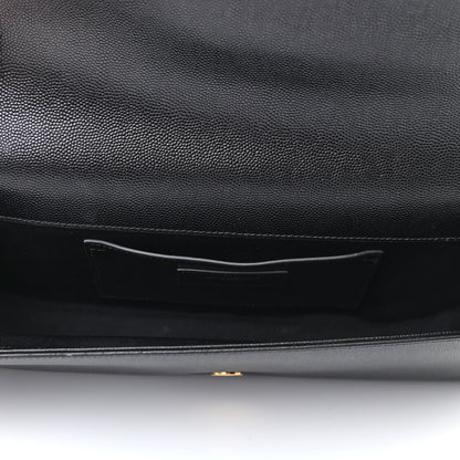 Saint Laurent Grain De Poudre Monogram Cassandre Clutch Black 5 of 7