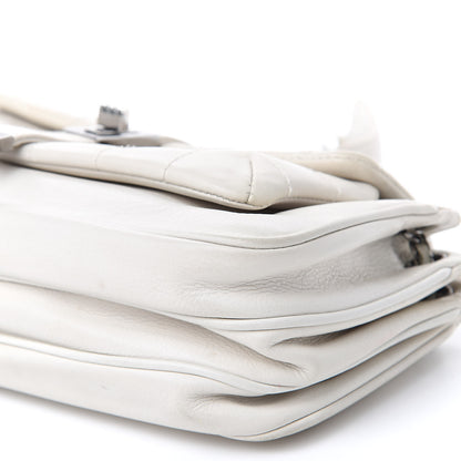 Chanel Lambskin Quilted Accordion Mademoiselle Flap White 9 of 17