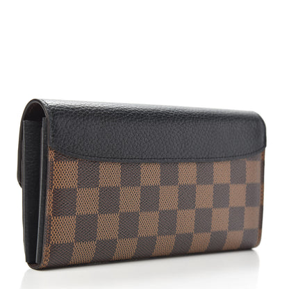 Louis Vuitton Damier Ebene Normandy Wallet Black 3 of 7