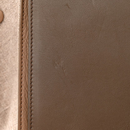 Celine Smooth Calfskin Linen Medium Tri-Color Trapeze Taupe 10 of 15