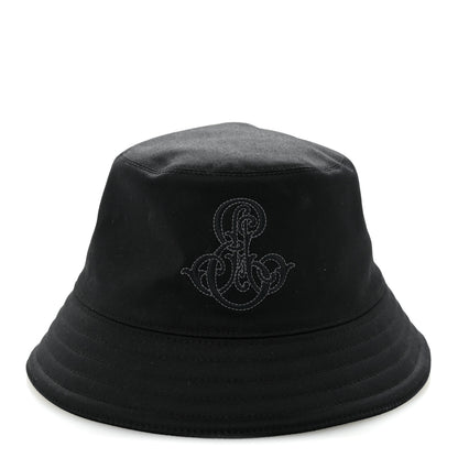 Hermes Cotton Embroidered Harper Emile Bucket Hat 59 Black 3 of 8