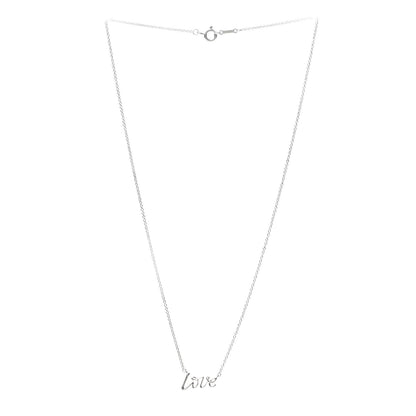 Tiffany Sterling Silver Paloma Picasso Graffiti Love Pendant Necklace 3 of 5
