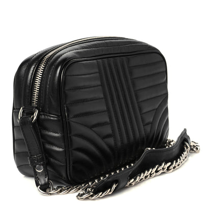 Prada Soft Calfskin Diagramme Camera Bag Black 3 of 9
