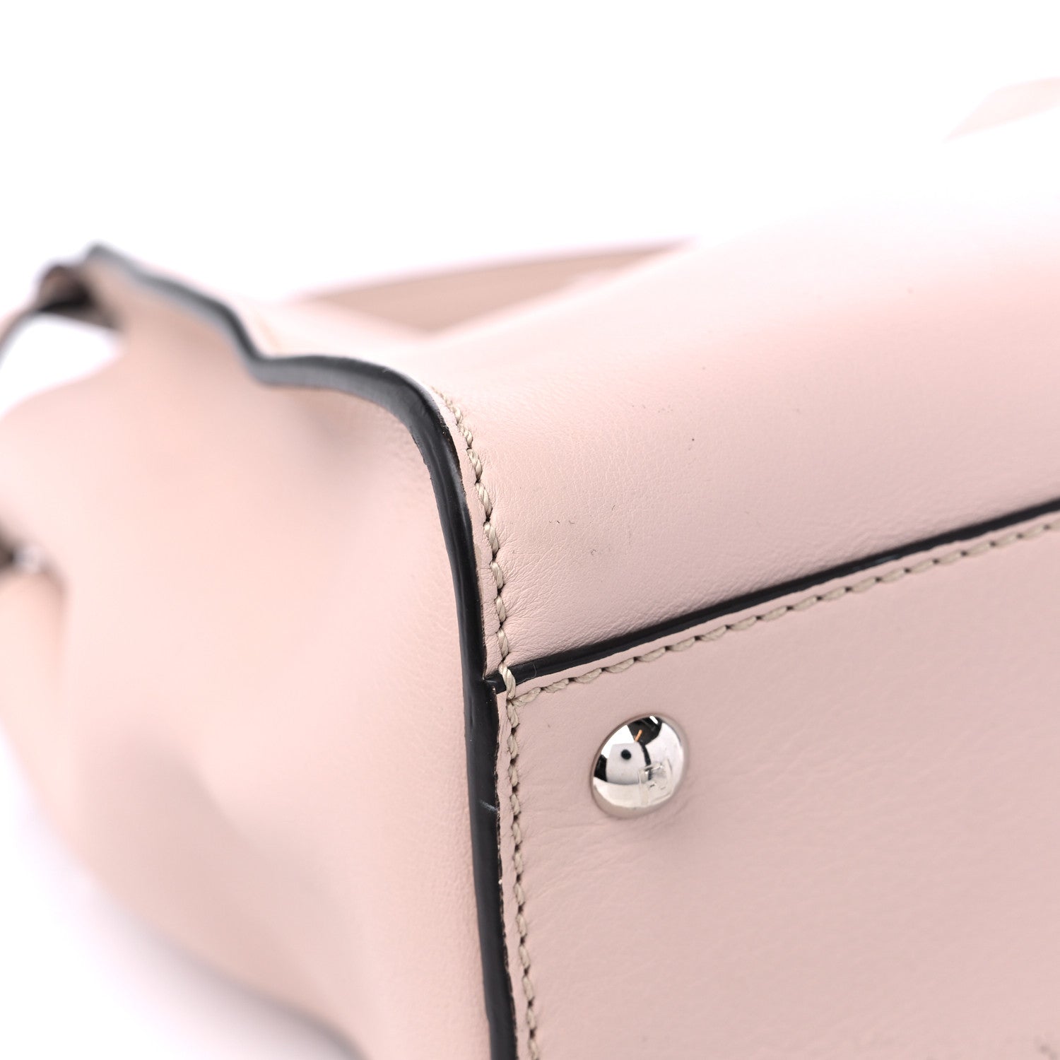 Fendi Vitello Seta Shiny Nappa Medium Peekaboo Iconic Satchel Soap Opale 8 of 13