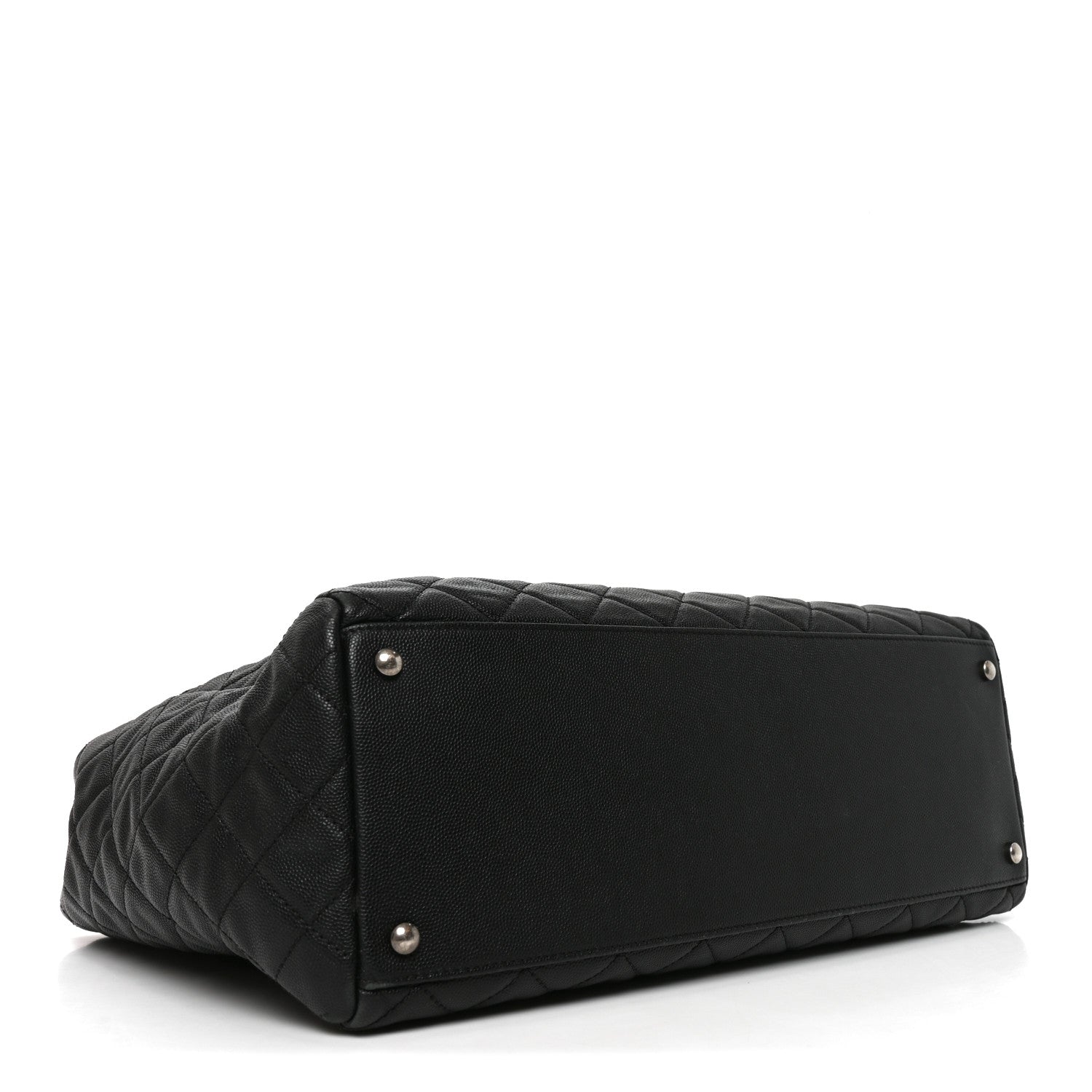 Chanel Caviar Quilted Large Coco Handle Shopping Tote Black 4 of 10