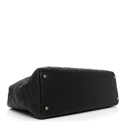 Chanel Caviar Quilted Large Coco Handle Shopping Tote Black 4 of 10