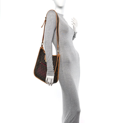 Louis Vuitton Monogram Perforated Musette Fuchisa 2 of 9