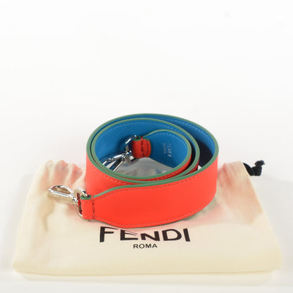Fendi Vitello Dolce Bi-Color Strap You Papavero Blue Royal 5 of 5