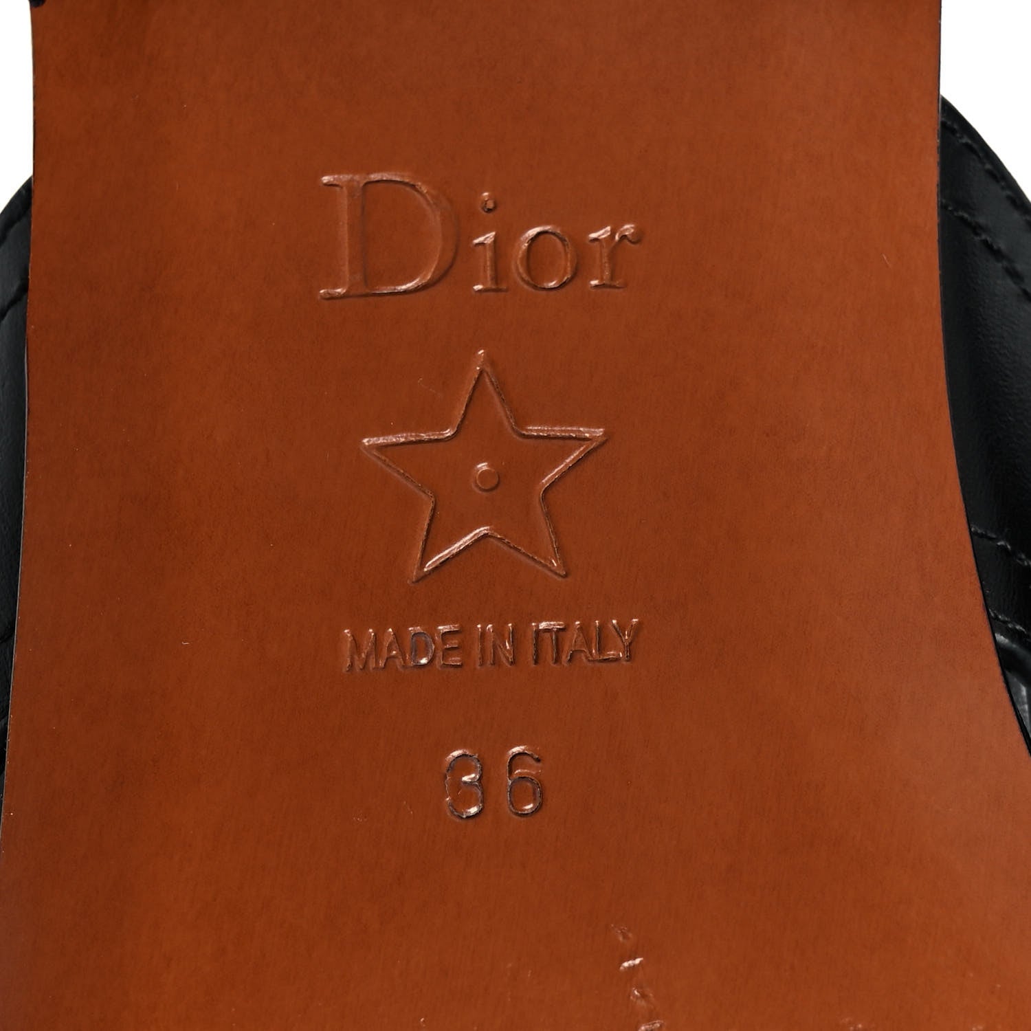 Christian Dior Calfskin 30 Montaigne Thong Sandals 36 Black 6 of 8