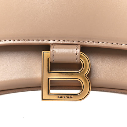 Balenciaga Shiny Box Calfskin Small Hourglass Top Handle Bag Sand 8 of 12