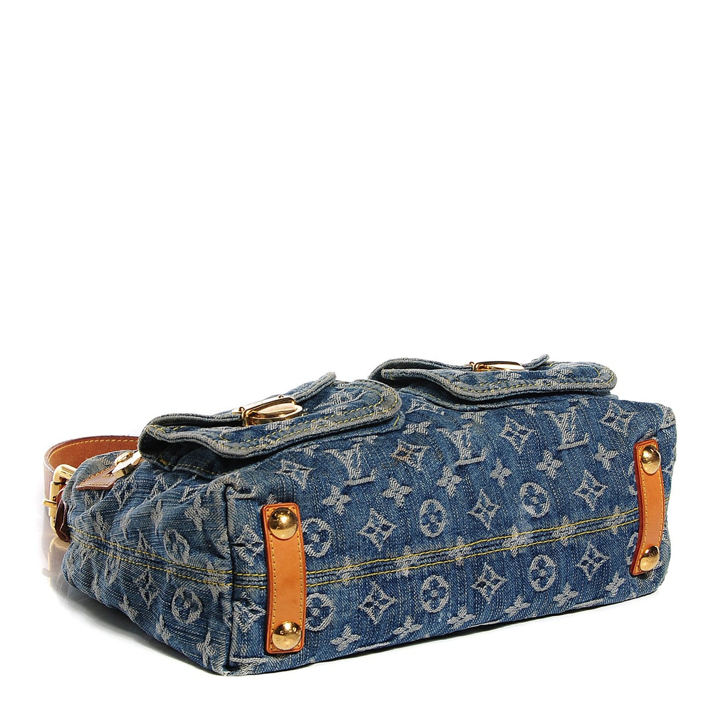Monogram Denim Baggy PM Blue
