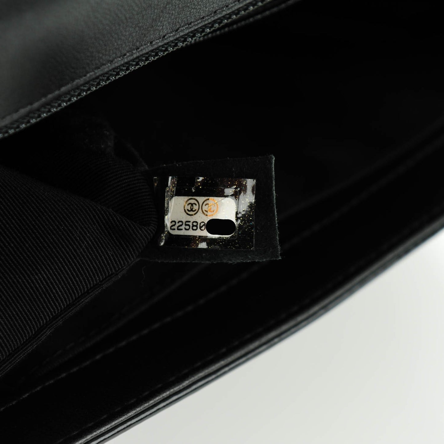 Iridescent Calfskin Quilted New Medium Boy Flap Black