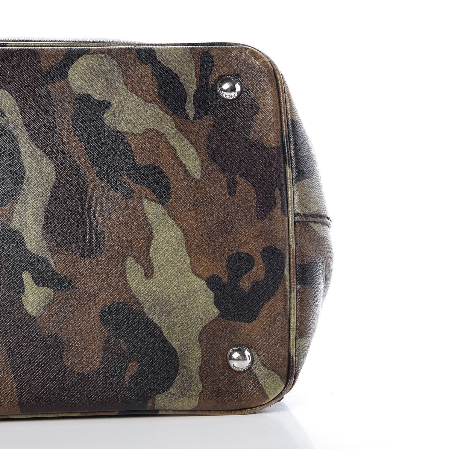 Prada Saffiano Soft Camouflage Military Tote Mimetico 9 of 11