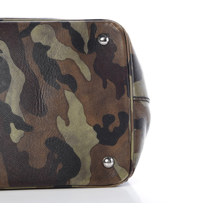 Prada Saffiano Soft Camouflage Military Tote Mimetico 9 of 11