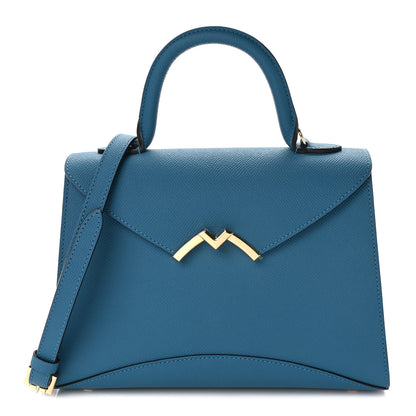 Moynat Carat Calfskin Gabrielle PM Prussian Blue 1 of 8