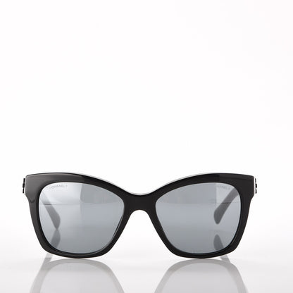 Chanel CC Butterfly Signature Sunglasses 5313 Black 2 of 7