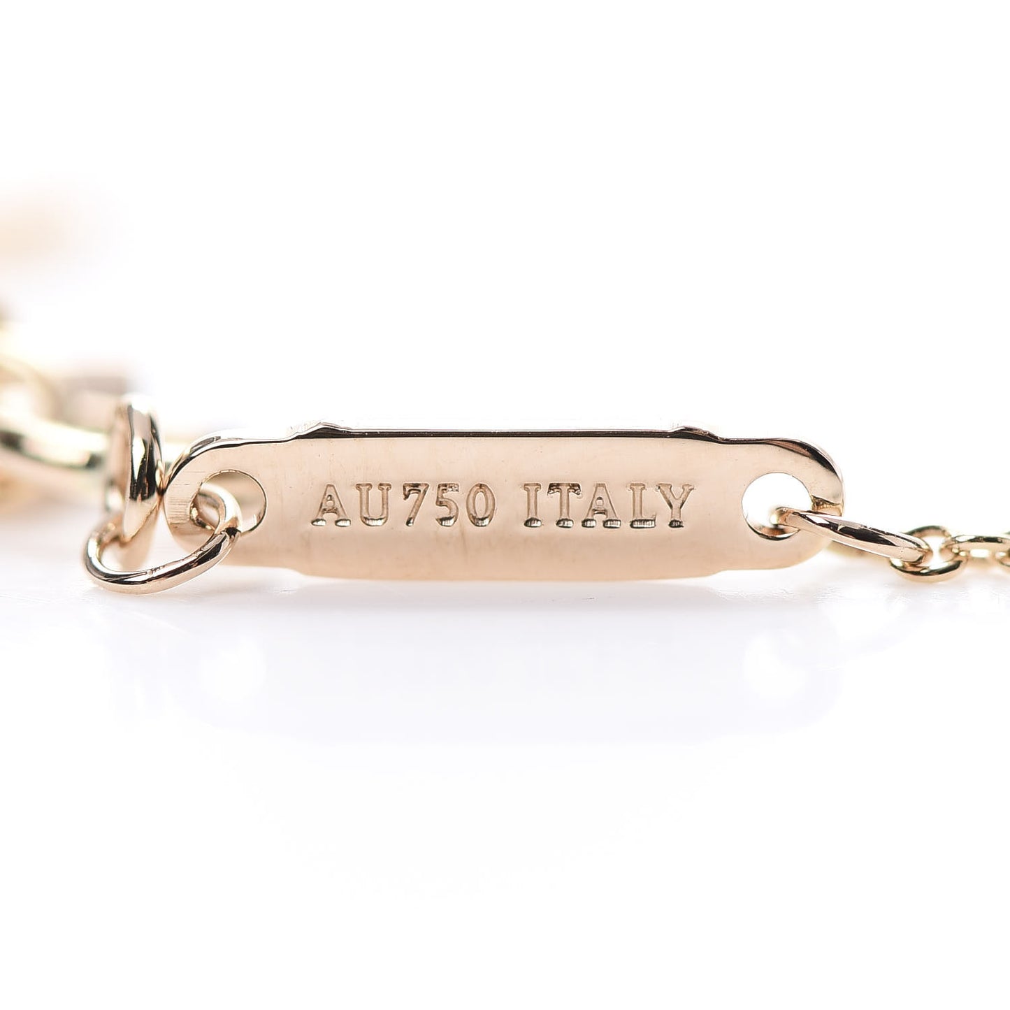 18K Rose Gold Small T Smile Pendant Necklace