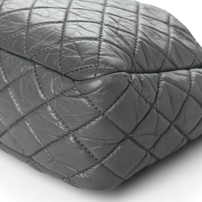 Chanel Aged Calfskin Quilted Large Reissue Camera Case Grey 10 of 10
