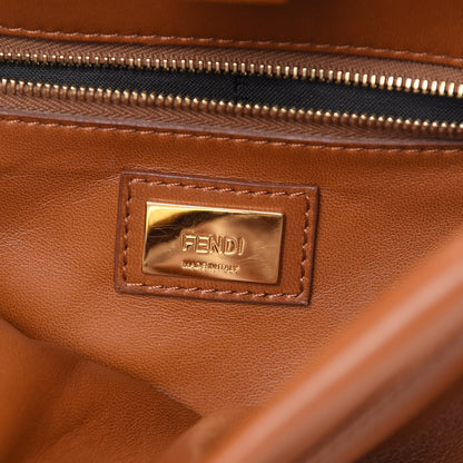 Fendi Nappa Mini Peekaboo Iconic Satchel Corteccia 7 of 15