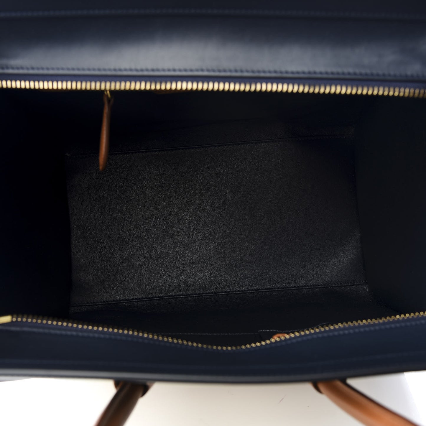 Smooth Calfskin Mini Tri-Color Luggage Brown