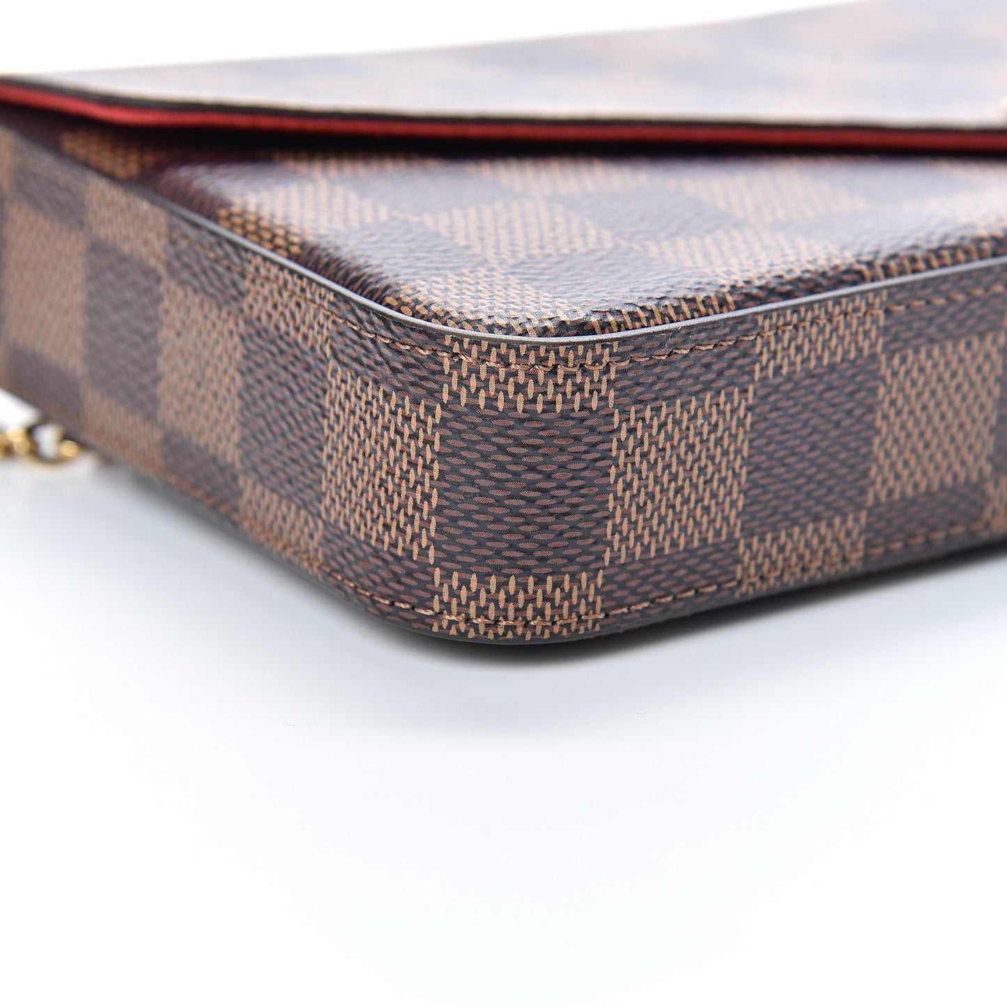 Damier Ebene Pochette Felicie Chain Wallet