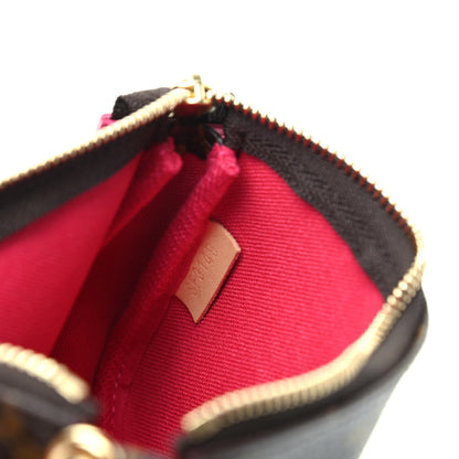 Louis Vuitton Monogram 2019 Christmas Animation Mini Courchevel Pochette Accessories Fuchsia 7 of 8