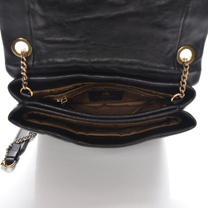 Lanvin Lambskin Quilted Metal Pearl Mini Sugar Flap Shoulder Bag Black 7 of 8