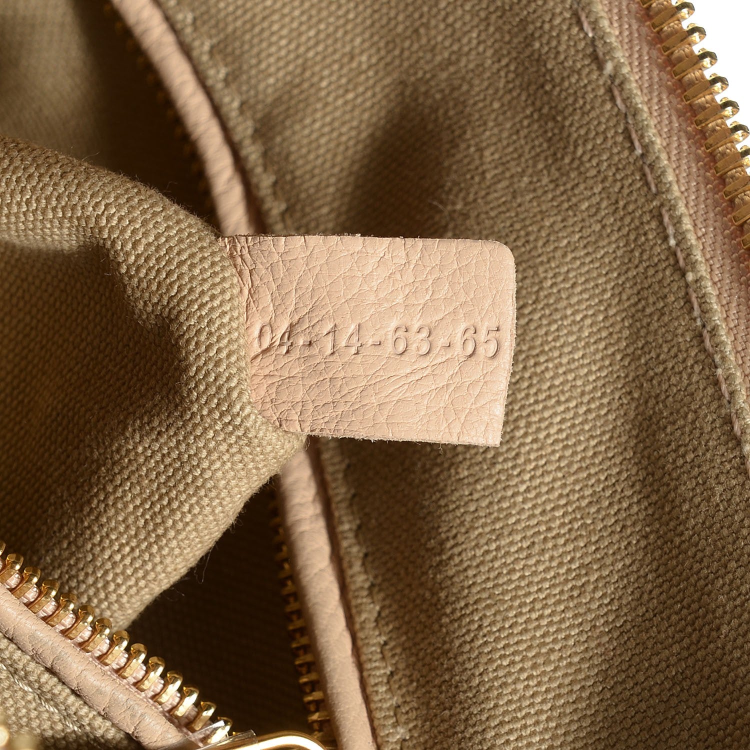 Chloe Lambskin Perforated Medium Marcie Satchel Angora Beige 7 of 8