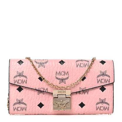 MCM Visetos Large Patricia Wallet On Chain Soft Pink 1 of 7