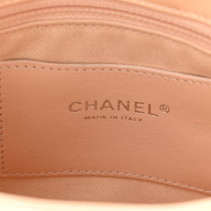 Chanel Patent Quilted Large Just Mademoiselle Bowling Bag Beige 5 of 10
