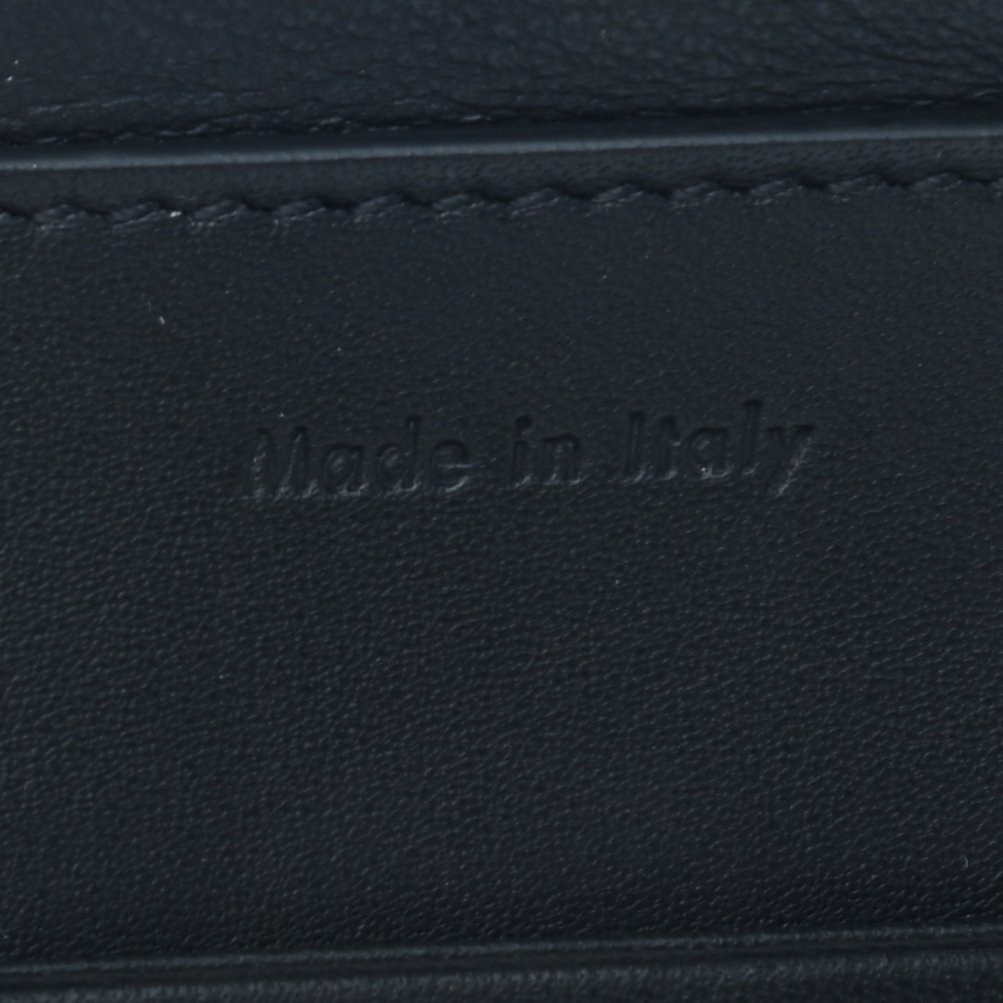 Calfskin Large Made In Clutch Pouch Black