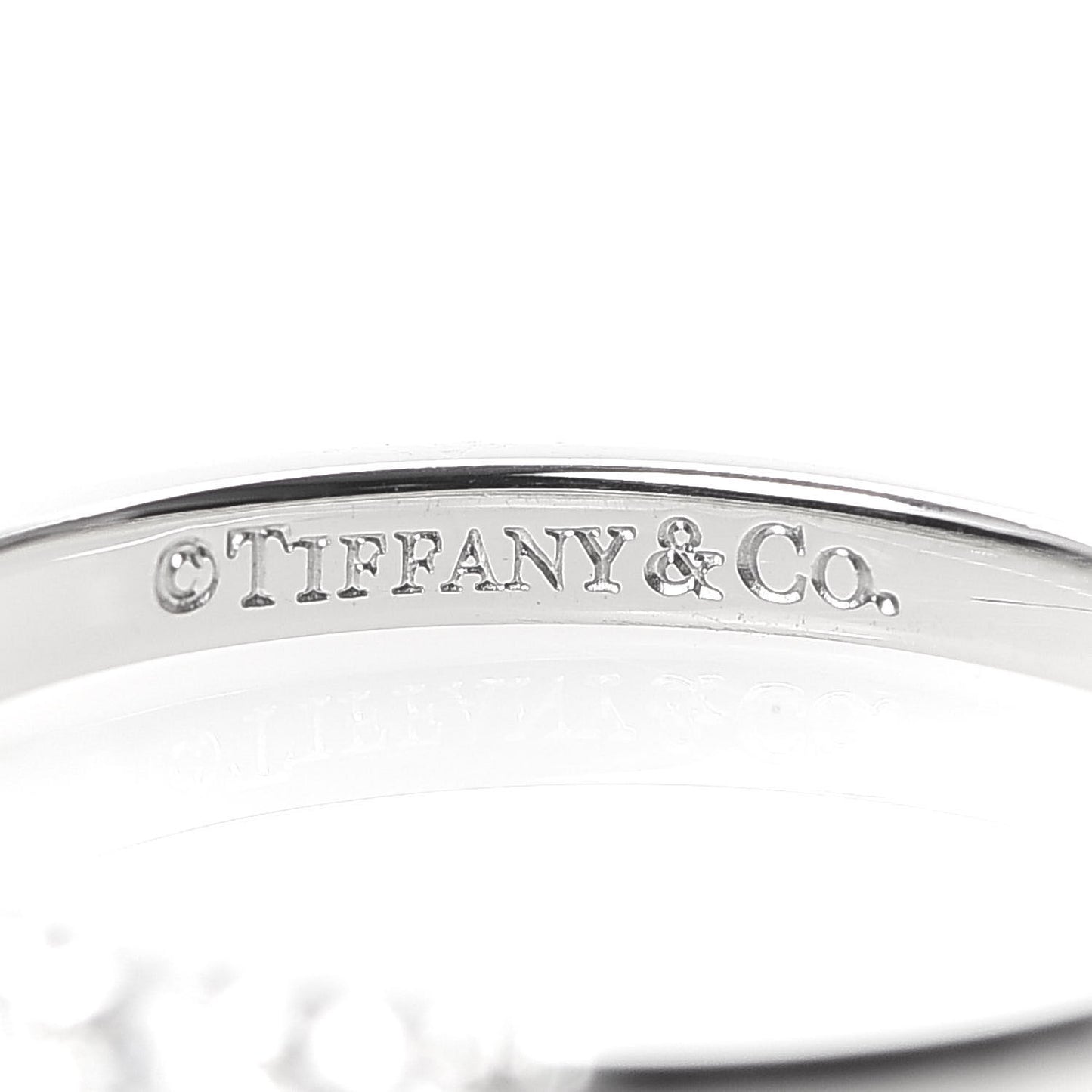 Platinum Diamond .27ct 2.2mm Half Circle Embrace Band Ring 50 5.25