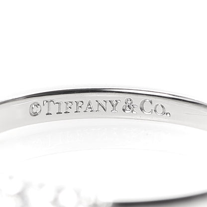 Tiffany Platinum Diamond .27ct 2.2mm Half Circle Embrace Band Ring 50 5.25 4 of 6