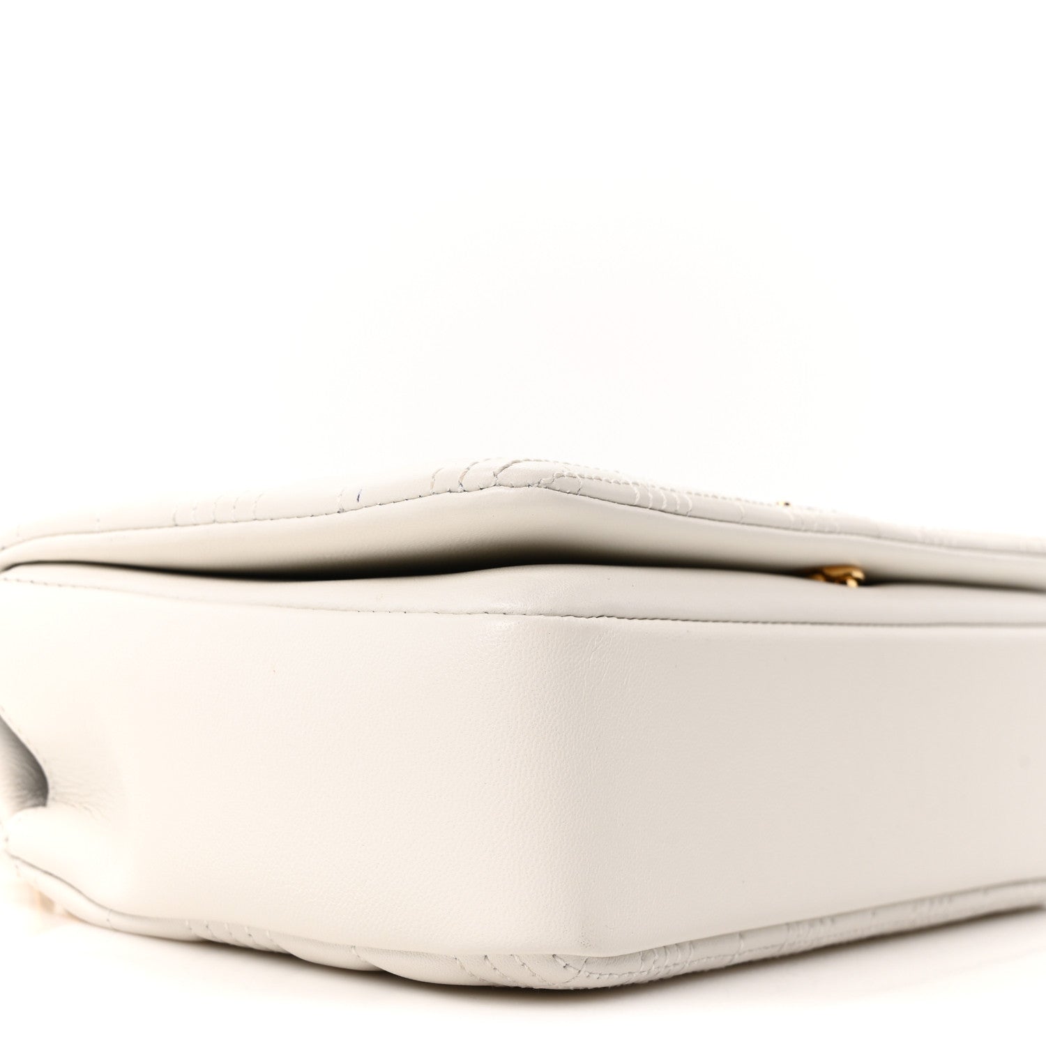 Burberry Lambskin Quilted Small Lola Bag White 9 of 10